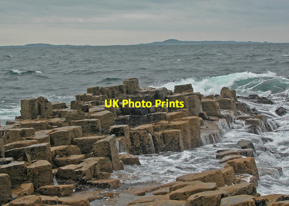 Photo 6"x4" Basalt formation Port an Fhasgaidh c2005