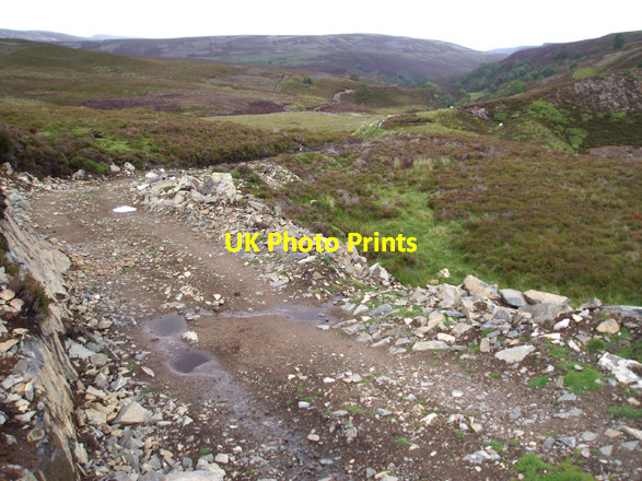 Photo 6"x4" Track above Allt Iomadaidh Bridge of Brown c2008