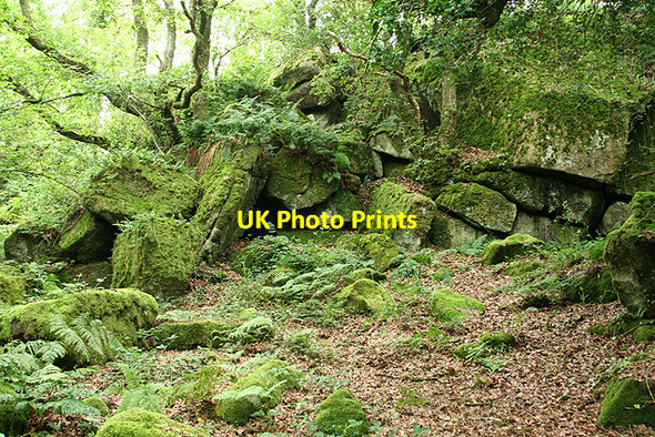 Photo 6"x4" Lustleigh: rocks below Sharpitor Lustleigh c2008