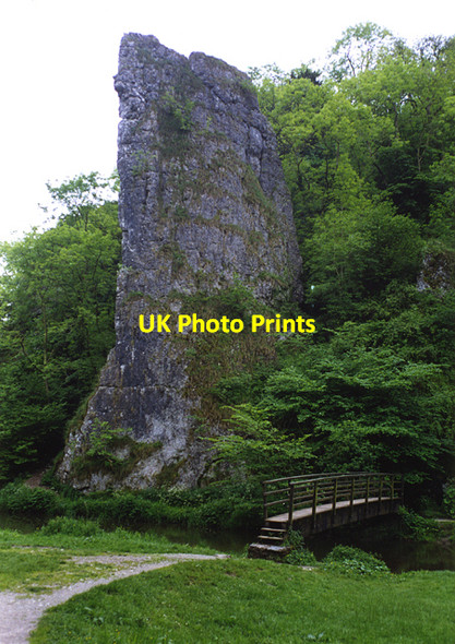 Photo 6"x4" Ilam Rock Milldale c2001