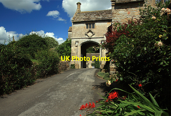Photo 6"x4" Gatehouse Entrance to Sandford Orcas Manor House Higher Sandford c2008