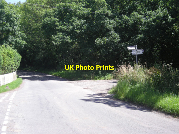 Photo 6"x4" Lane junction near Lindridge Coxgreen c2008