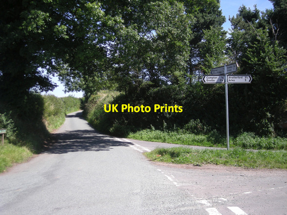 Photo 6"x4" Crossroads on the way to Kinver Compton\/SO8284 c2008