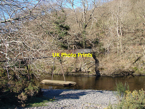 Photo 6"x4" Gamlyn footbridge Aberffrwd\/SN6878 c2008