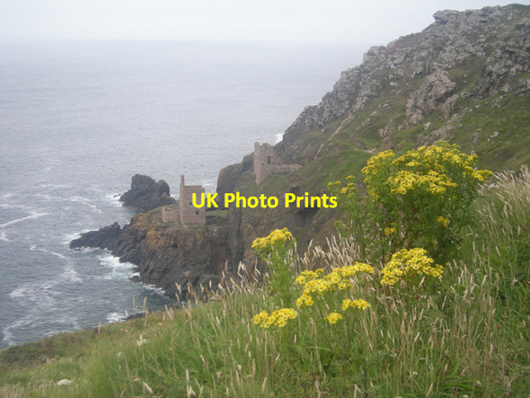 Photo 6"x4" The old Botallack Mine Boscean c2008