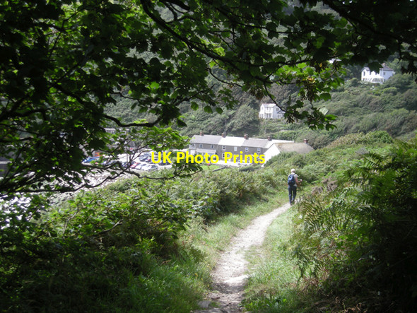 Photo 6"x4" South West Coast path entering Lamorna Cove Castallack c2008