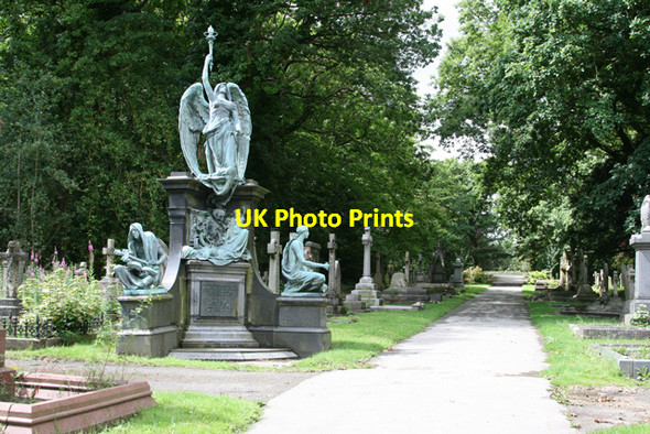 Photo 6"x4" Sam Wilson Memorial, Lawnswood Cemetery, Leeds Horsforth c2008