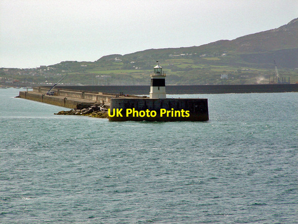 Photo 6"x4" Lighthouse and Breakwater, Holyhead Harbour Holyhead\/Caergybi c2003