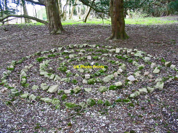 Photo 6"x4" Stone Maze Breamore Hampshire Breamore c2008
