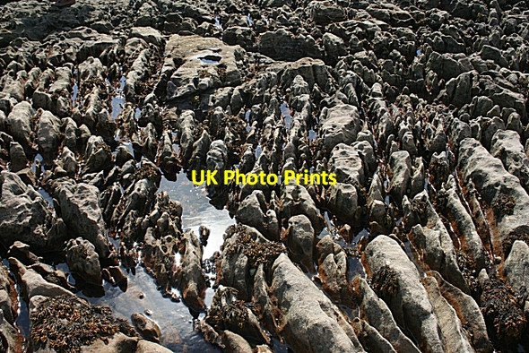 Photo 6"x4" Shattered Sandstone Crail c2008
