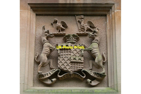 Photo 6"x4" Coat of Arms, Belfast Castle Newtownabbey c2008