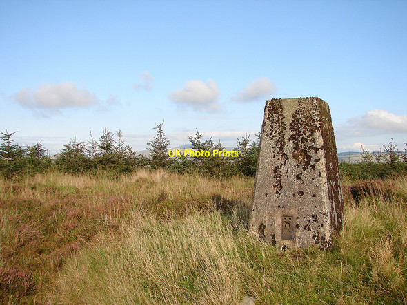 Photo 6"x4" Banc y Garn Trig Point Cwmsymlog c2008