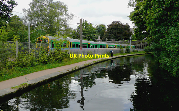 Photo 6"x4" Canal and railway at Edgbaston, Birmingham Chad Valley c2008