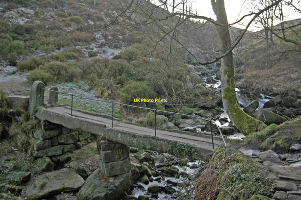 Photo 6"x4" Hebble Hole Bridge, Colden Clough Hebden Bridge c2008