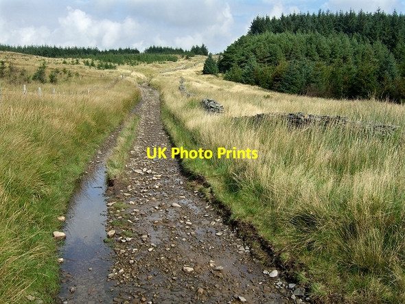 Photo 6"x4" Sarn Helen Roman Road, Hirfynydd Nant-y-cafn c2008