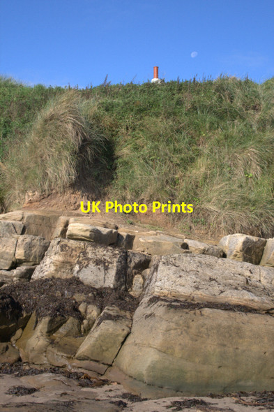 Photo 6"x4" Rock, Grass, Chimney and Moon Amble c2008