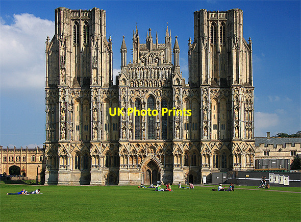 Photo 6"x4" The West Front - Wells Cathedral Wells c2008