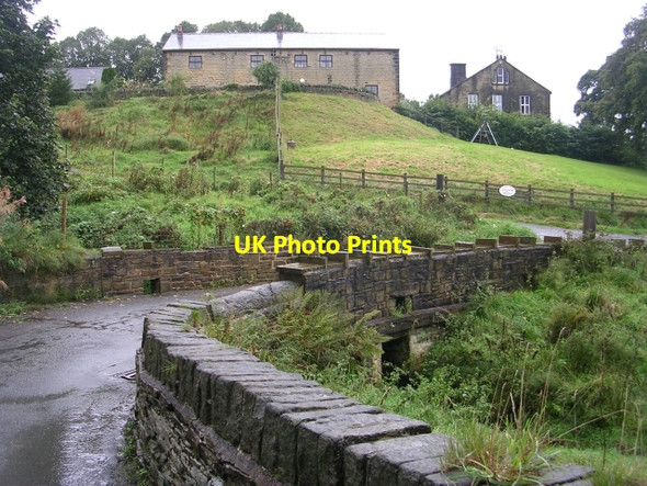 Photo 6"x4" Bridge over stream - Godly Lane, Rishworth Booth Wood c2008