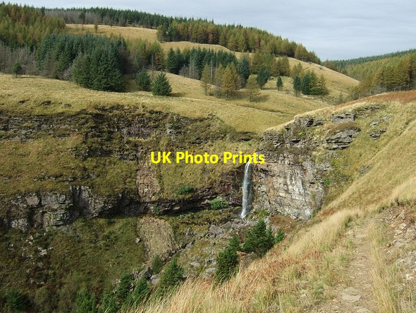 Photo 6"x4" Nant Berw Wion Waterfall Blaenrhondda c2008