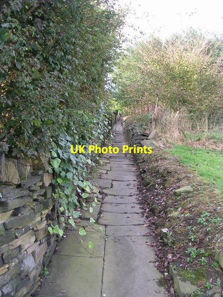 Photo 6"x4" Footpath - Chapel Lane Elland c2008