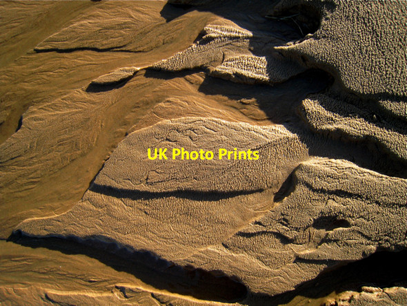 Photo 6"x4" Newburgh: patterns in the sand on Newburgh beach Newburgh\/NJ9925 c2008