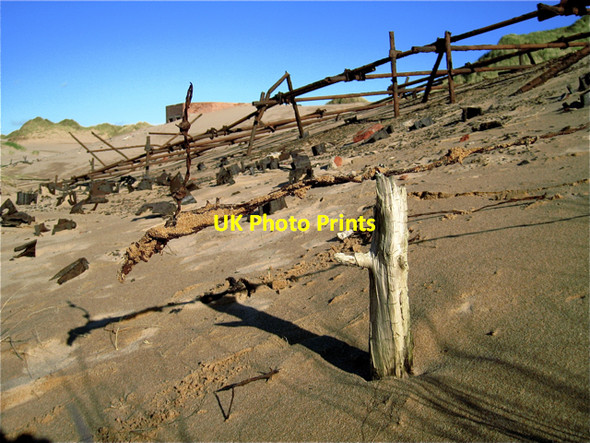 Photo 6"x4" Newburgh: war time beach defences on Foveran Links Newburgh\/NJ9925 c2008