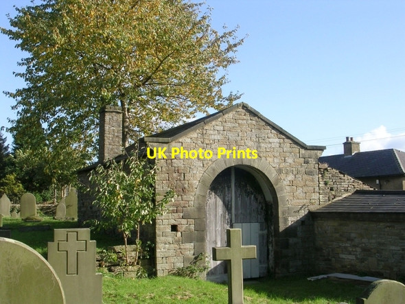 Photo 6"x4" Building in Graveyard - St Andrew's Church Junction c2008