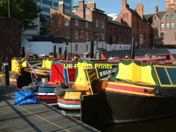 Photo 6"x4" Gas Street Basin, Birmingham Lee Bank c2005