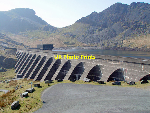 Photo 6"x4" The Dam, Llyn Stwlan Tanygrisiau c2003