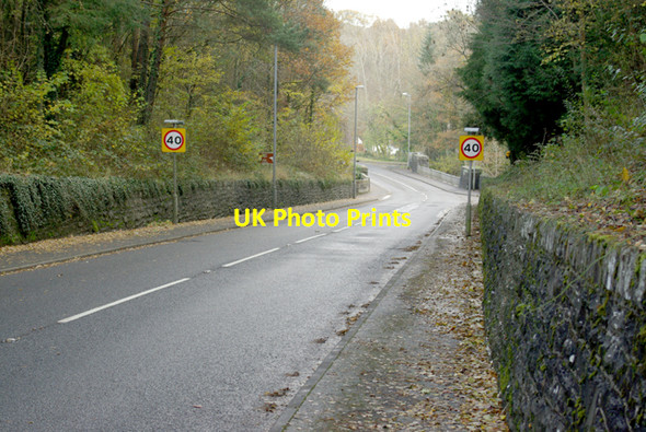 Photo 6"x4" Stone walled entry to Builth Builth Wells\/Llanfair-Ym-Muallt c2008