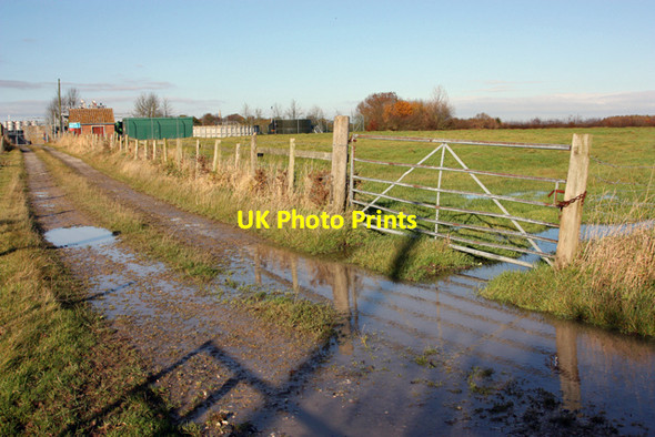 Photo 6"x4" Track and farmland near Leconfield Arram c2008