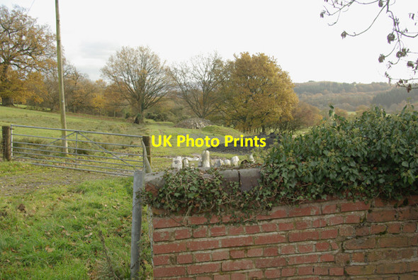 Photo 6"x4" Line of the old railway Cwmbach Llechrhyd c2008