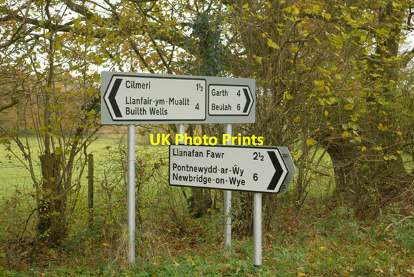 Photo 6"x4" This way to Llanafan Cilmery c2008