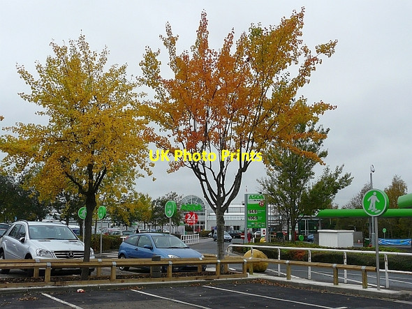 Photo 6"x4" Car park at ASDA supermarket Kingstown c2008