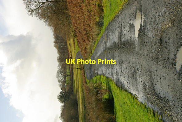 Photo 6"x4" Potholes in the road to Affallenchwerw and Llwyngarth Pentre-llwyn-llwyd c2008