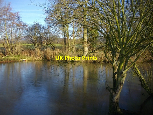 Photo 6"x4" Pond close to Brockbury Hall Barton Court\/SO7440 c2008