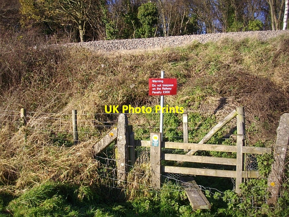 Photo 6"x4" Footpath by the railway embankment, Colwall Barton Court\/SO7440 c2008