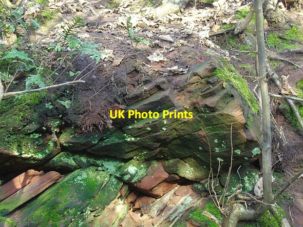 Photo 6"x4" Red sandstone, the old holloway. Bromesberrow Bromesberrow c2008