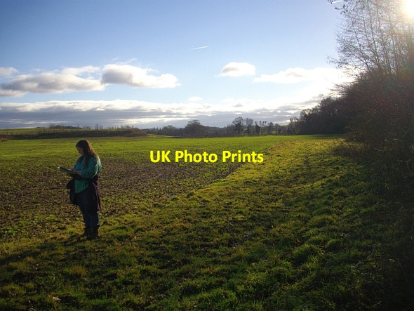 Photo 6"x4" Wide field margin near Clenchers Mill Bromesberrow c2008