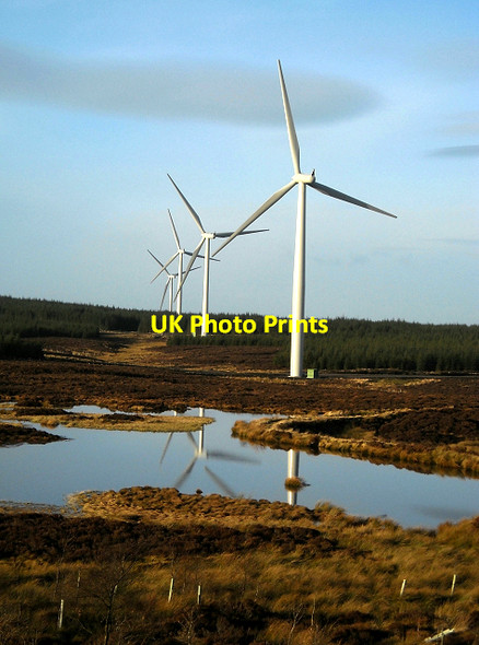 Photo 6"x4" Whitelee Wind Farm Auldhouse c2008