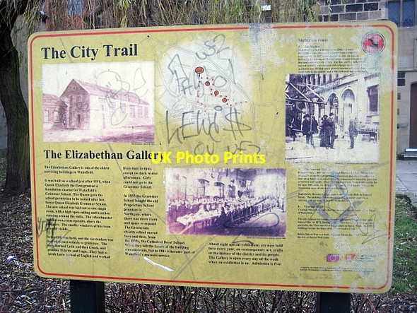 Photo 6"x4" Wakefield City Trail notice board Wakefield\/SE3320 c2008