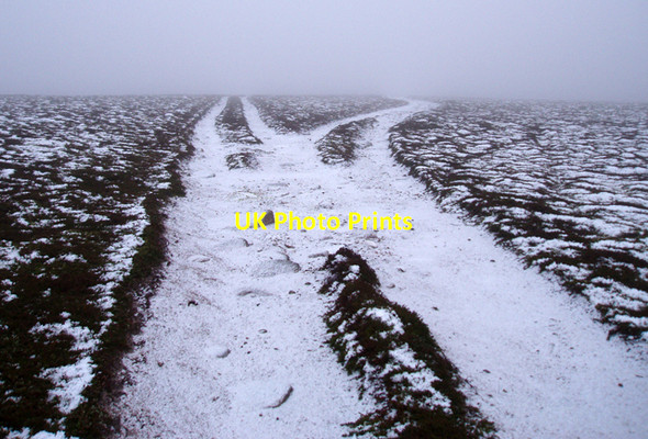 Photo 6"x4" Track Junction on Carn Sleamhuinn Carn Sleamhuinn c2009