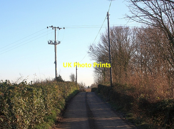 Photo 6"x4" The lane from Huntley's Farm Rushall\/SO6434 c2009