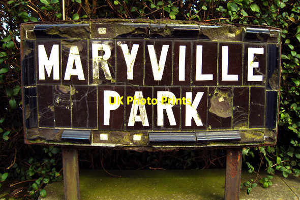 Photo 6"x4" Street sign, Maryville Park Belfast c2009