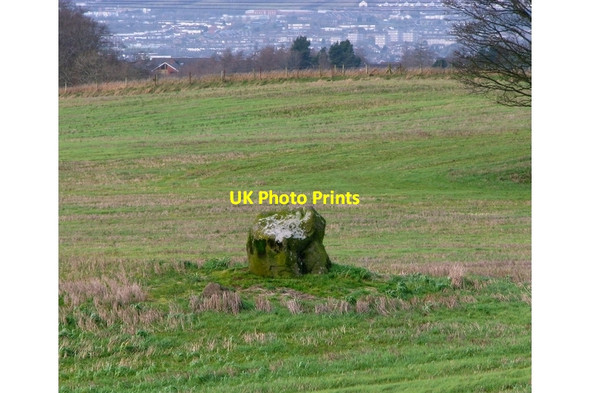 Photo 6"x4" Standing stone near the Giant's Ring Drumbeg\/J3066 c2009