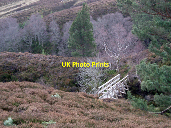 Photo 6"x4" Footbridge near bothy Meur Bhe\u00f2il c2009