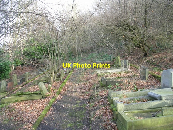 Photo 6"x4" Burial Ground - Sandy Gate Hebden Bridge c2009