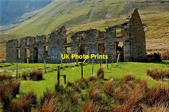 Photo 6"x4" Derelict schoolhouse at Gleniff Horseshoe Drive Ballaghnatrillick c2008