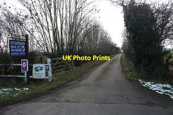 Photo 6"x4" Driveway to Merebrook Farm Hanley Swan c2009