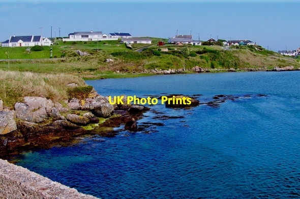 Photo 6"x4" Cruit Island - Homes at south end near bridge Kincaslough c2008